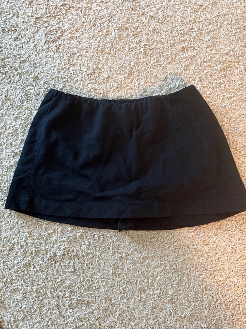 Classic Black Women's Skort with Elastic Waist